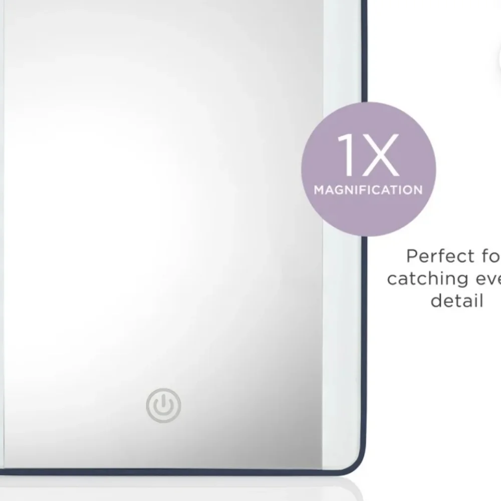 Conair Unfiltered Vibes LED Touchscreen Lighted 1X Magnification Vanity Mirror
